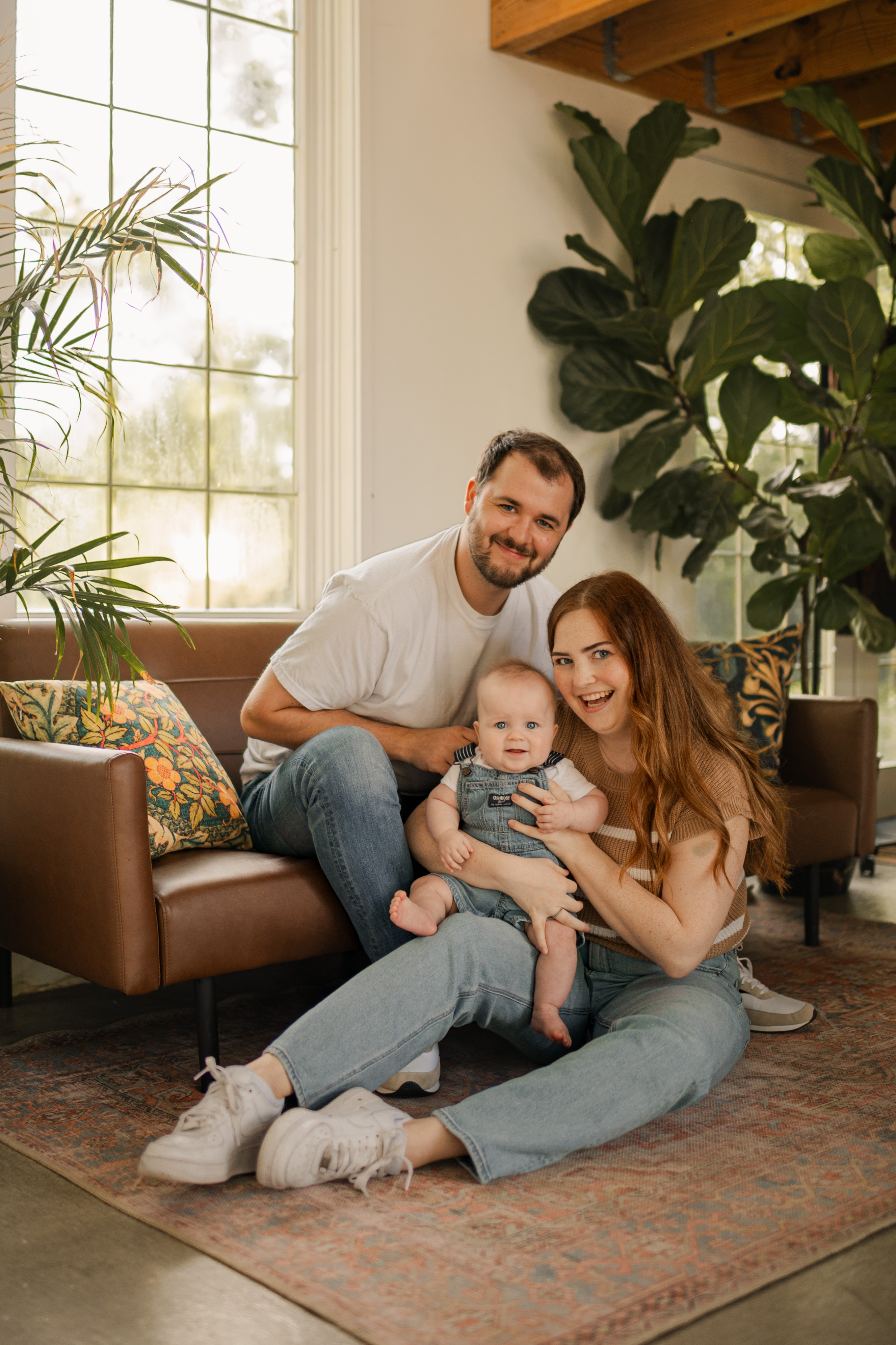 Christina with her family.